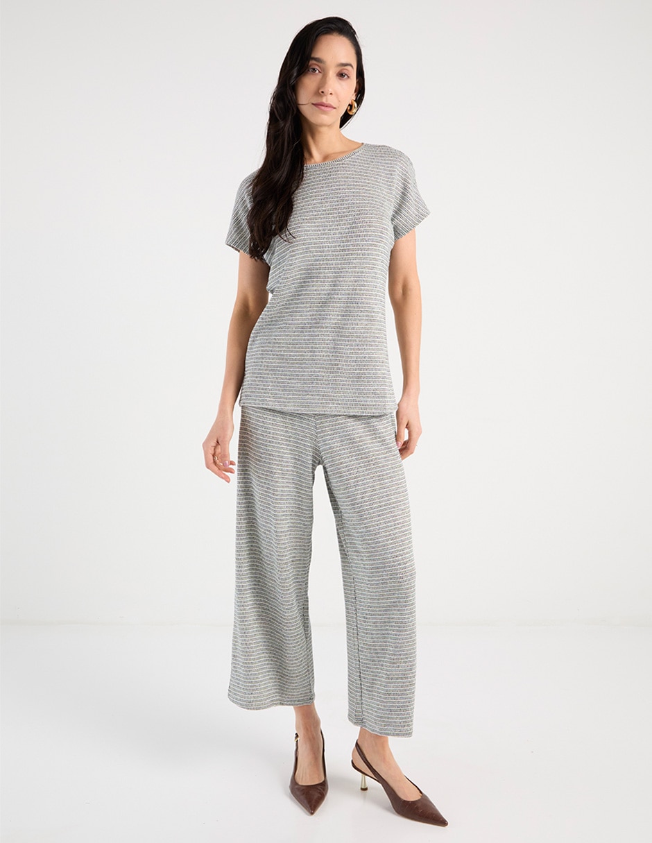 Pantalón coulotte amplio para mujer 3