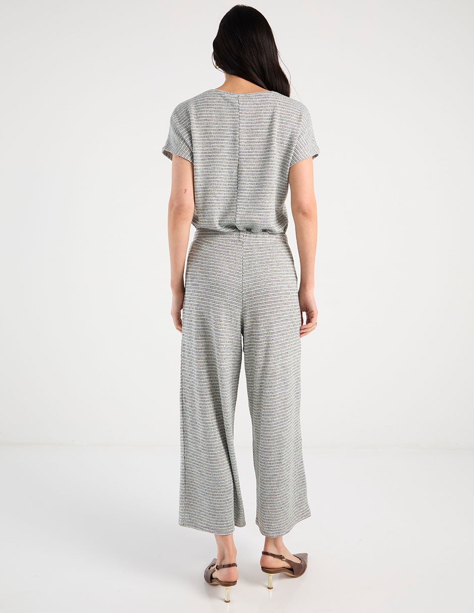 Pantalón coulotte amplio para mujer 6