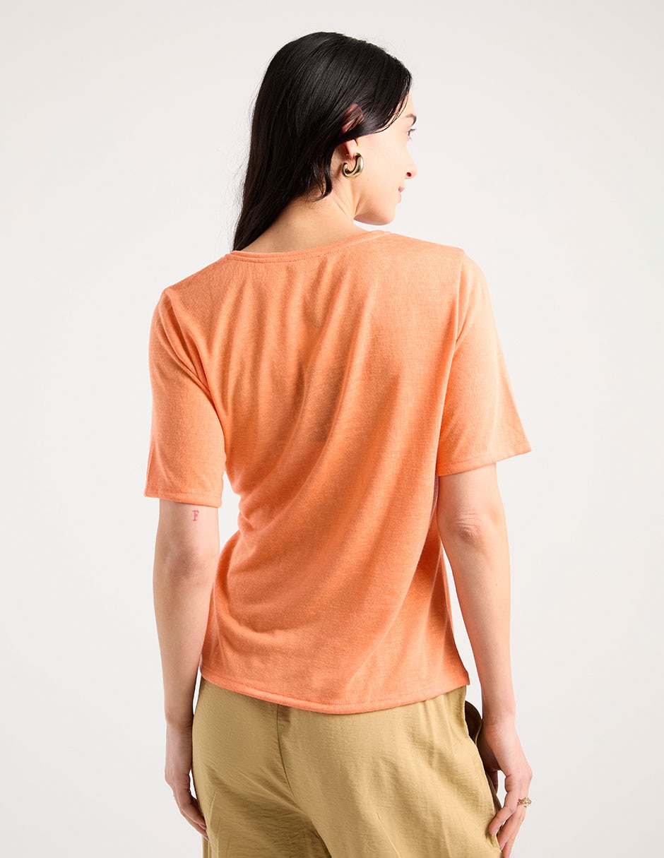 Blusa Damaia Atelier manga corta para mujer