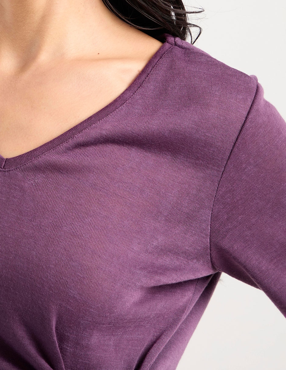 Blusa manga corta para mujer 4