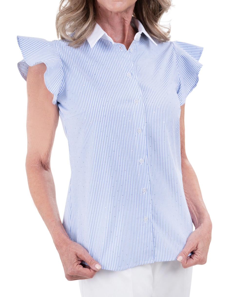 Blusa manga corta para mujer 4