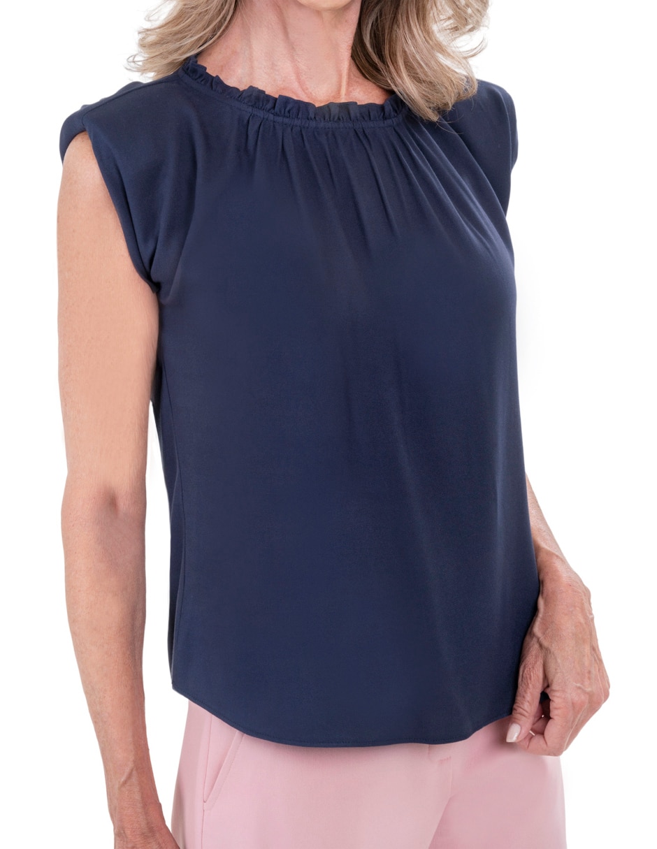 Blusa sin manga para mujer 4
