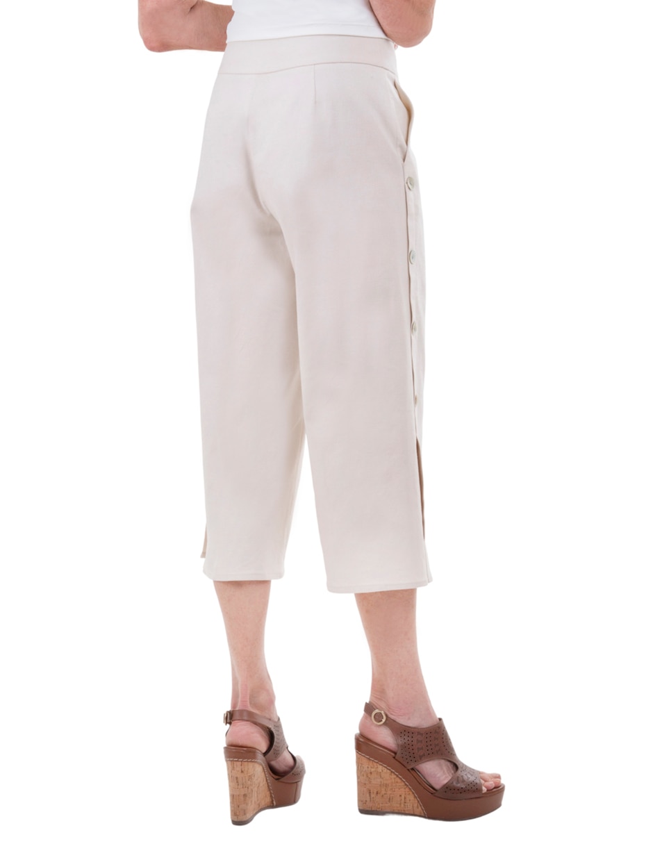 Pantalón coulotte regular para mujer 3