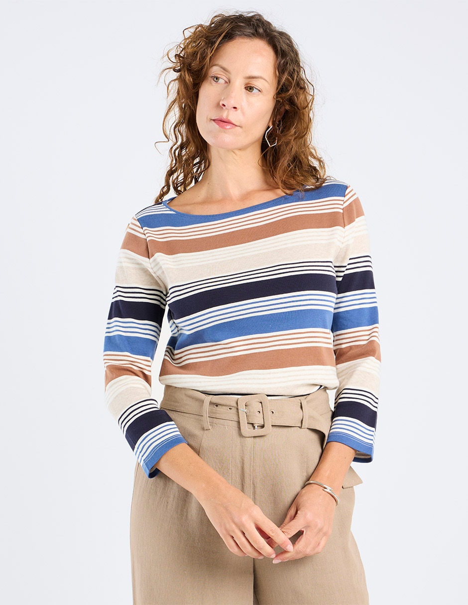 Blusa manga 3/4 para mujer Blusa manga 3/4 para mujer