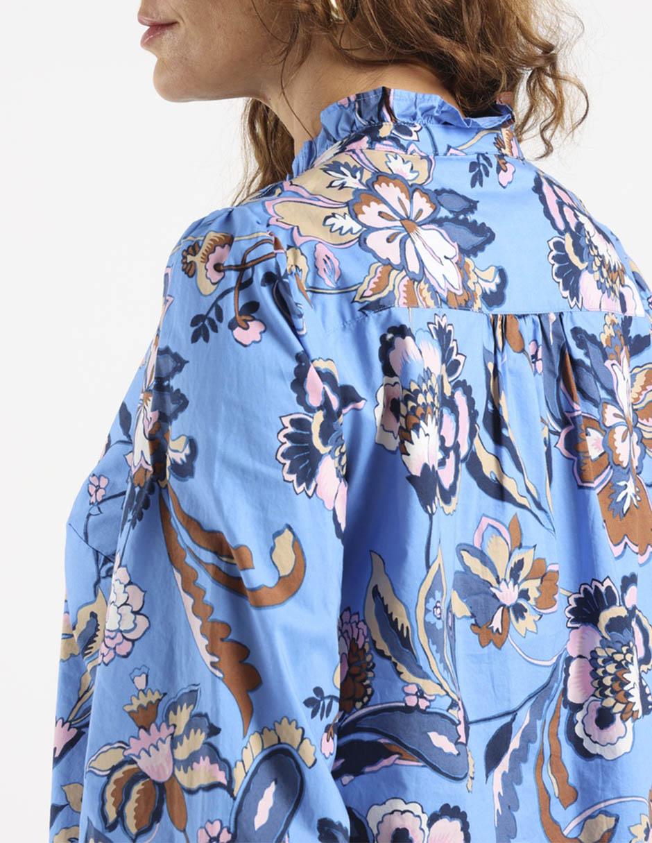 Blusa camisera manga larga para mujer 5
