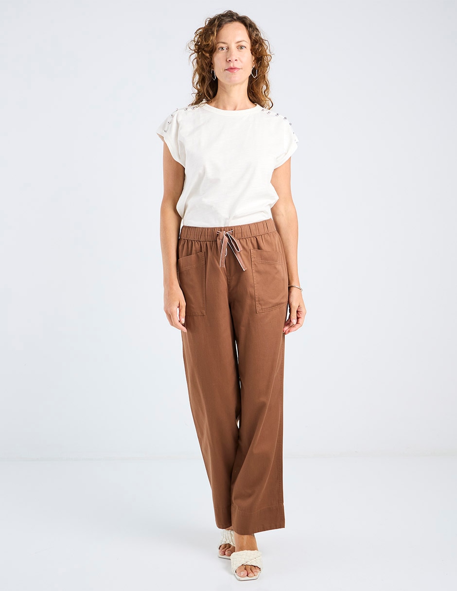 Pantalón easy pant straight para mujer 2
