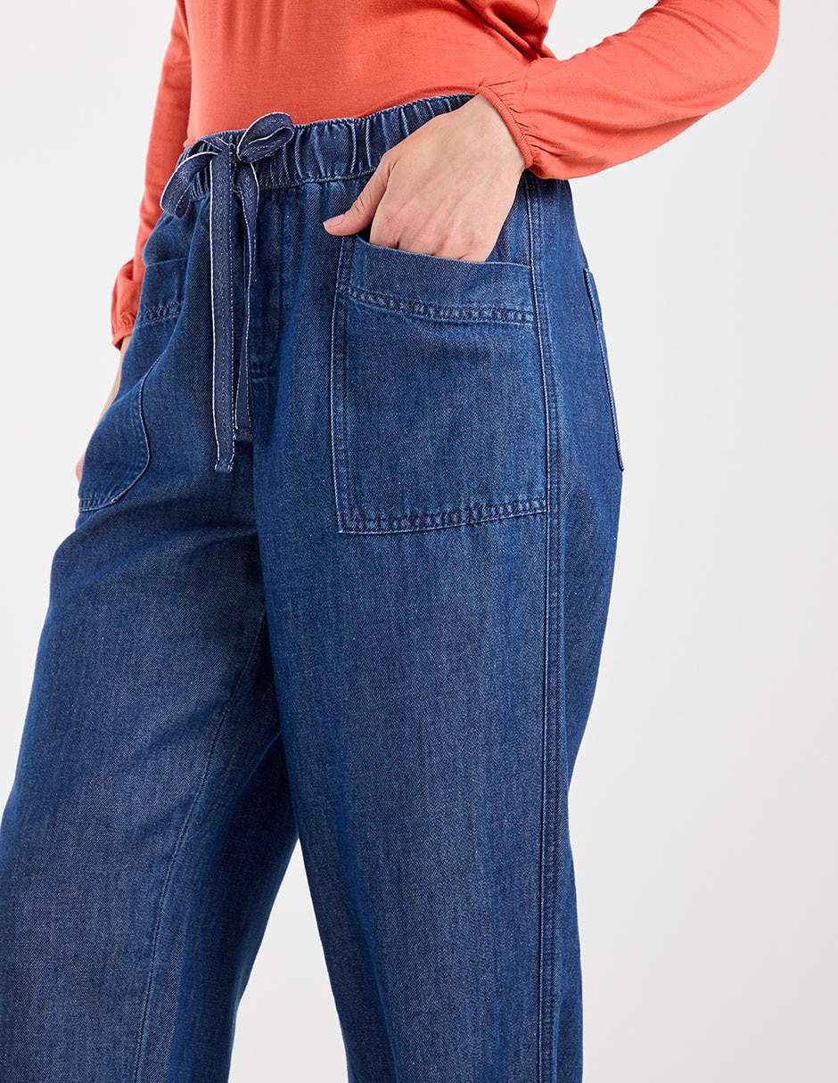 Pantalón relaxed wide leg para mujer 4