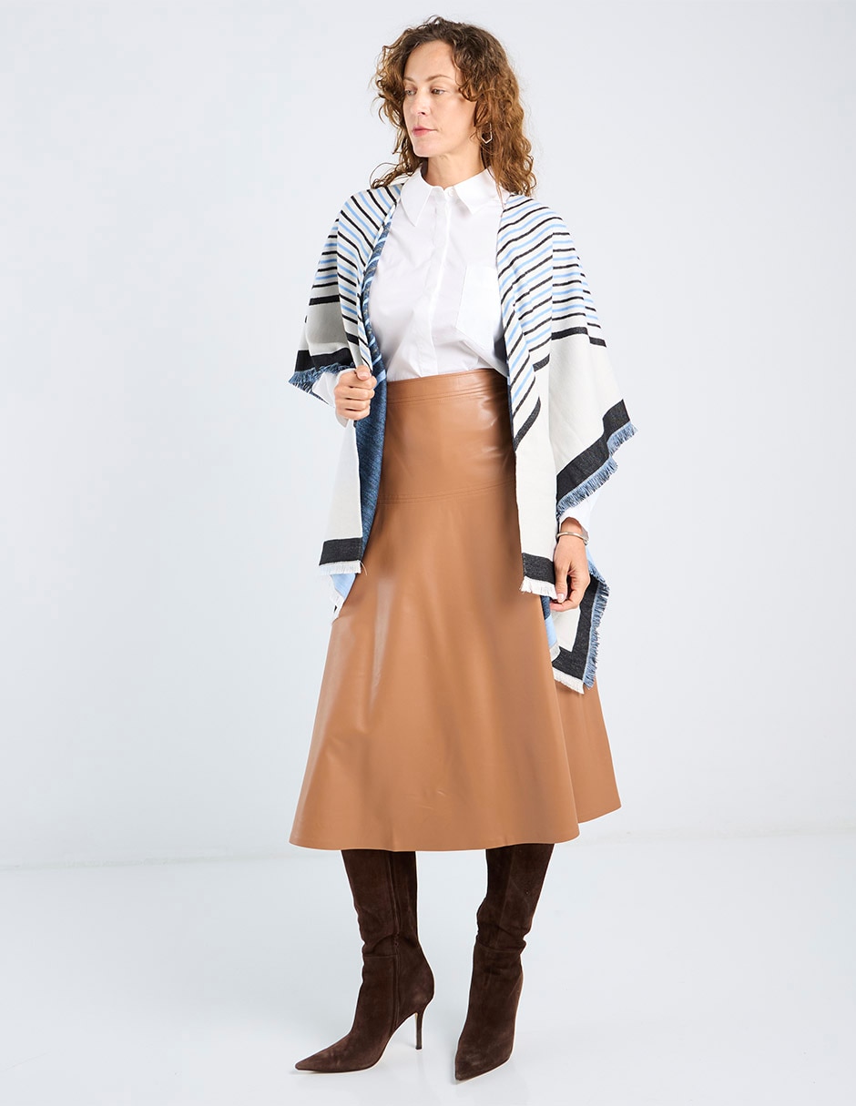 Falda crop cintura alta 3