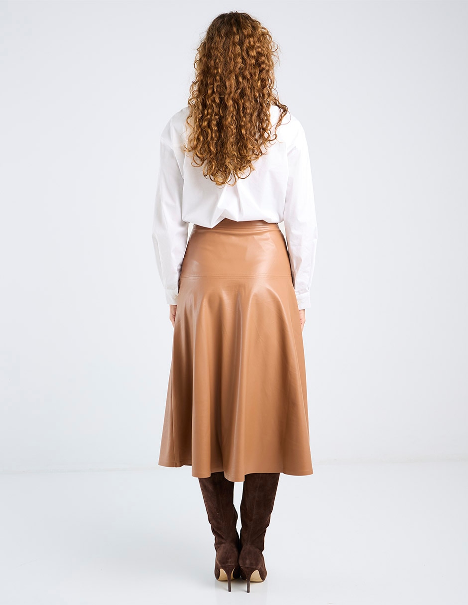 Falda crop cintura alta 6