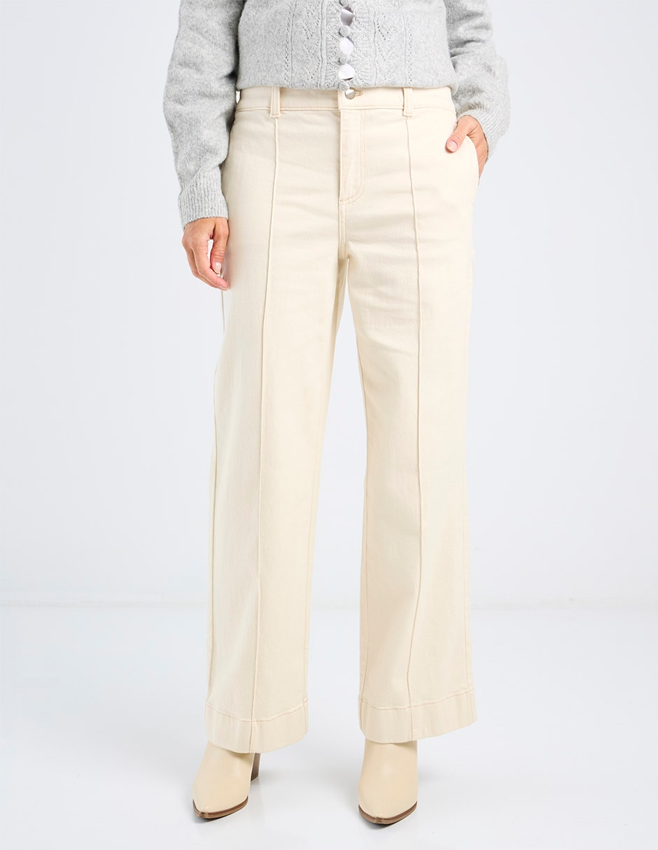 Jeans relaxed acampanado para mujer