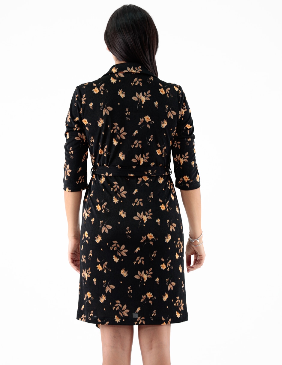 Vestido a la rodilla casual para mujer 2