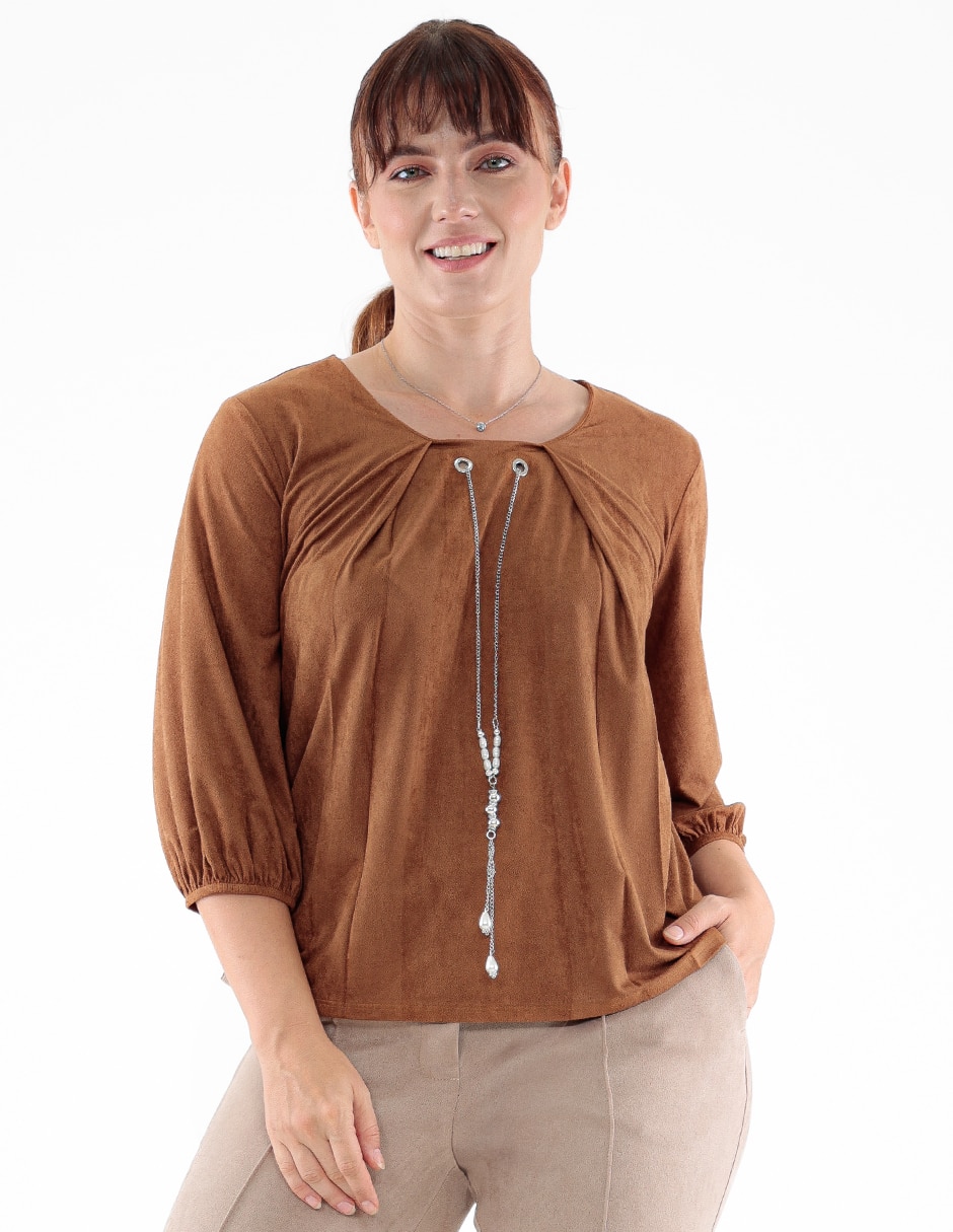 Blusa manga 3/4 para mujer Blusa manga 3/4 para mujer
