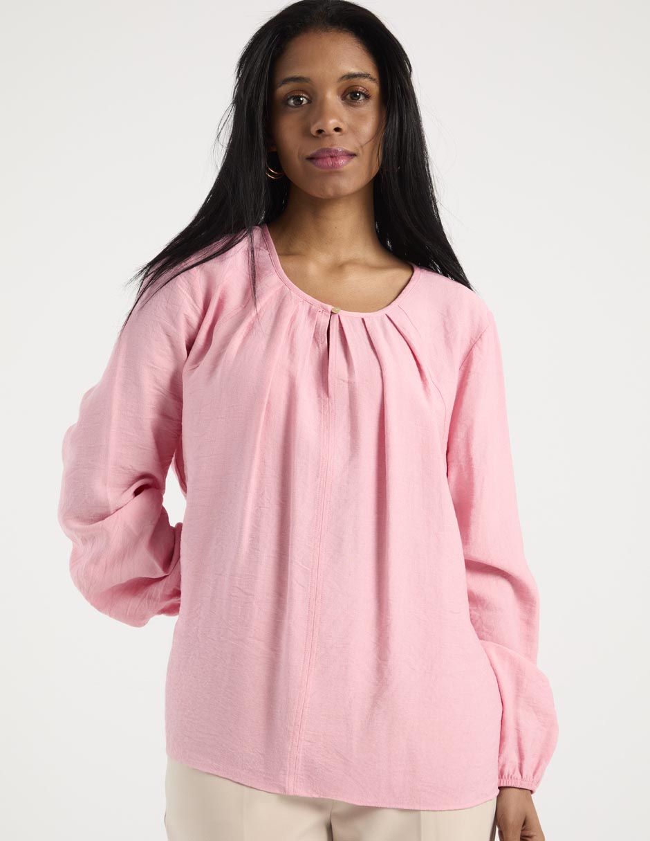Blusa manga larga para mujer