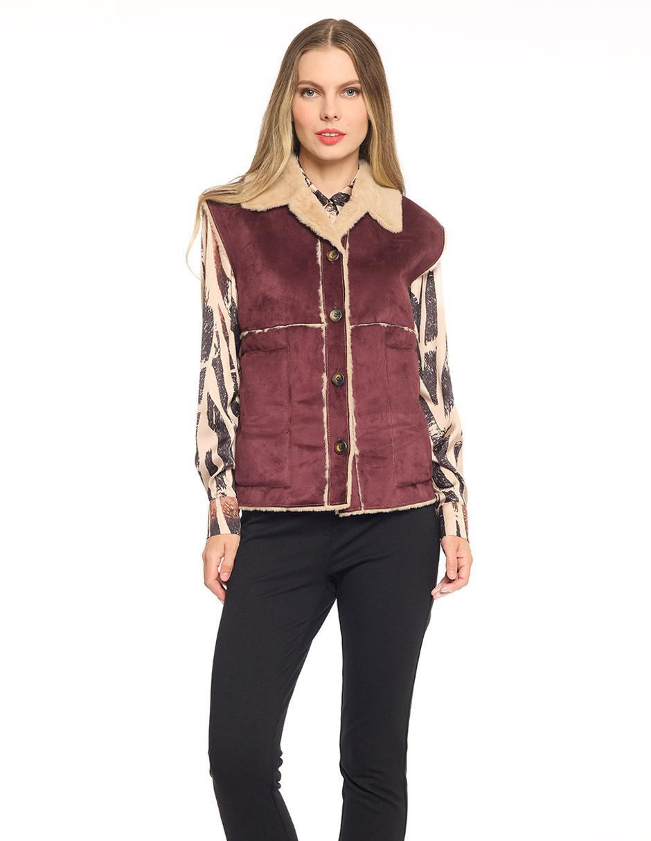 Chaleco Foley's de gamuza para mujer