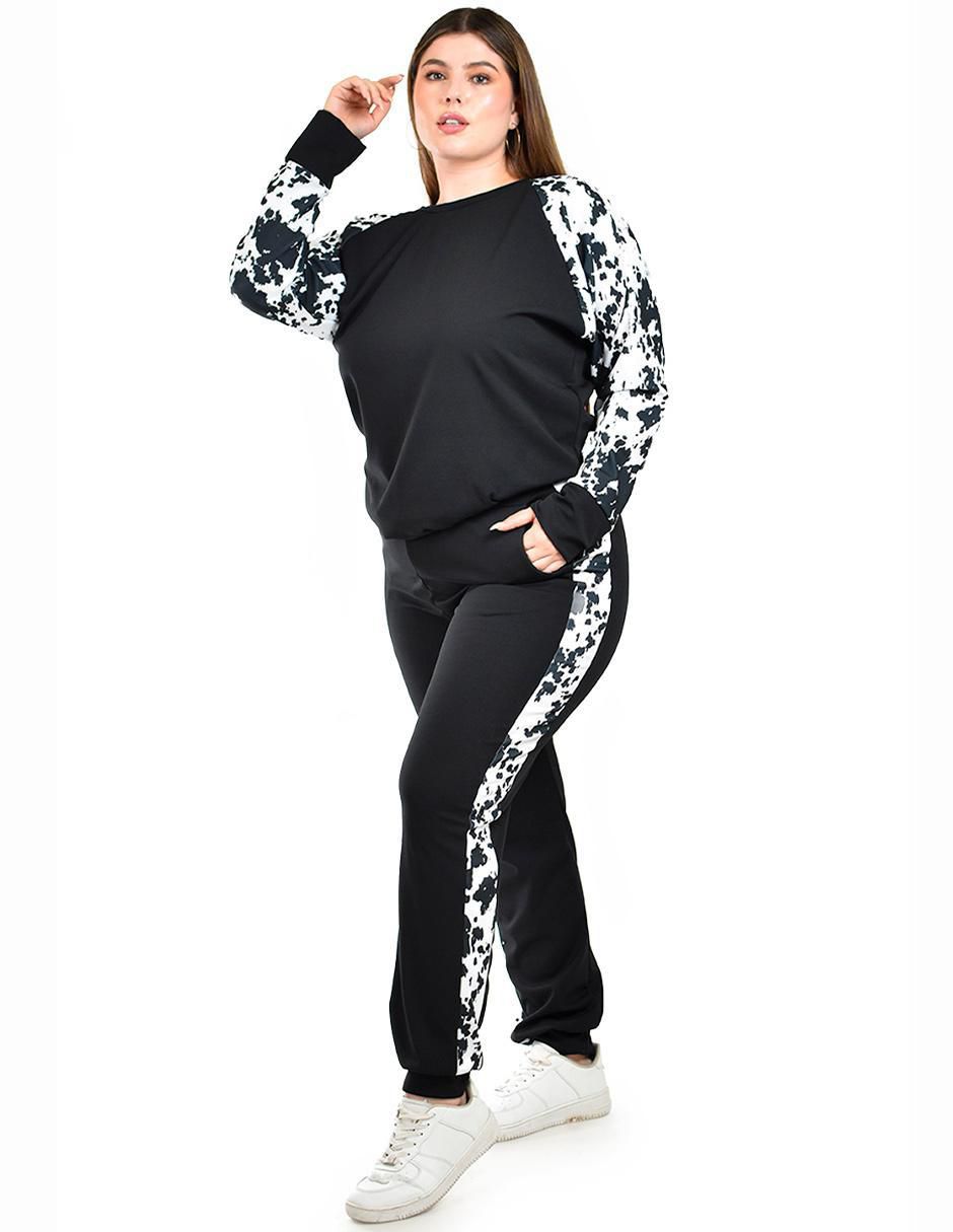 Conjunto deportivo regular con elástico para mujer 2