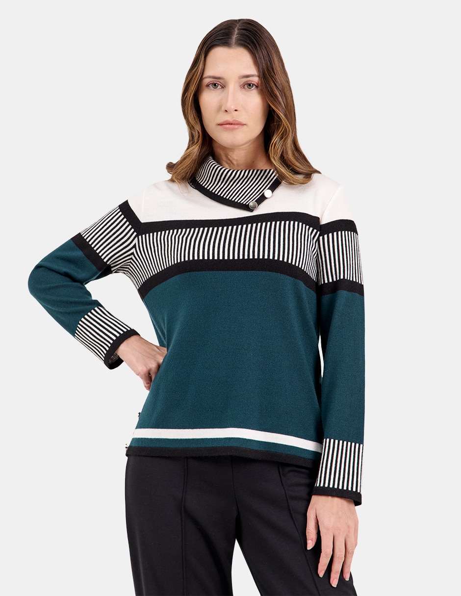 Blusa manga larga para mujer