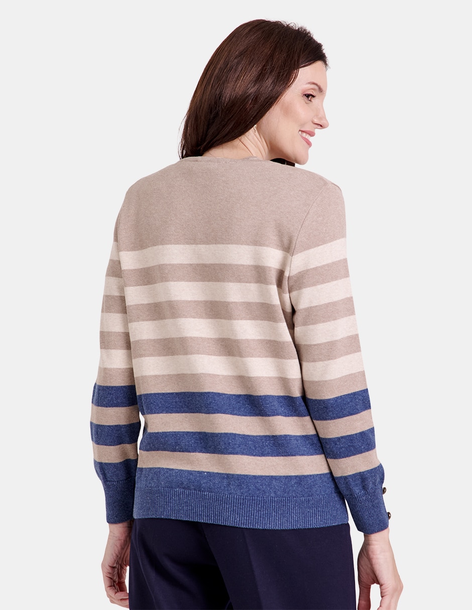 Suéter cuello redondo para mujer 4