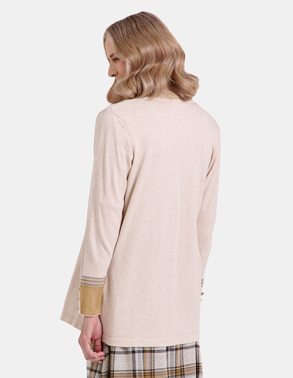 Suéter cuello solapa para mujer 4