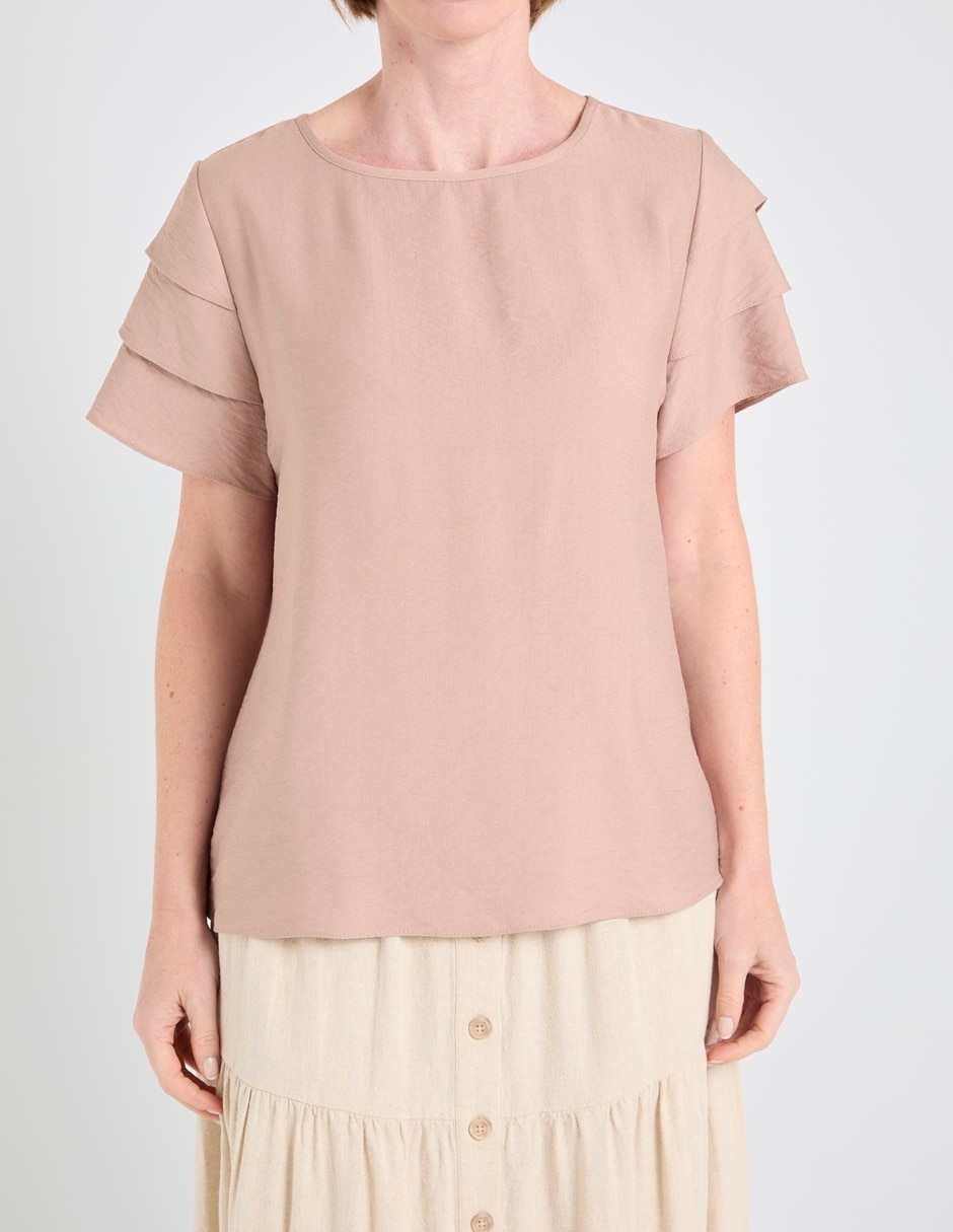 Blusa manga corta para mujer 5