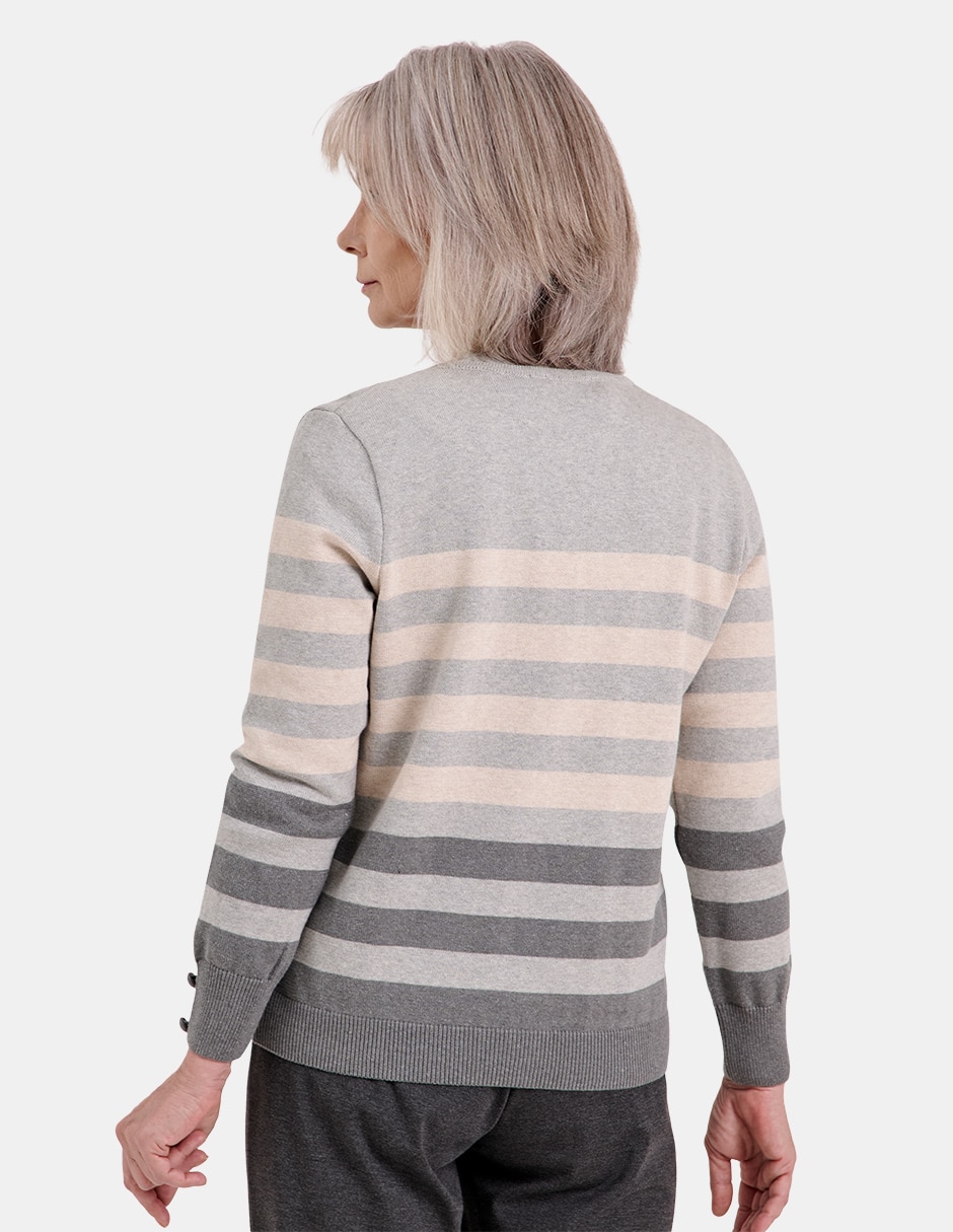 Suéter cuello redondo para mujer 4