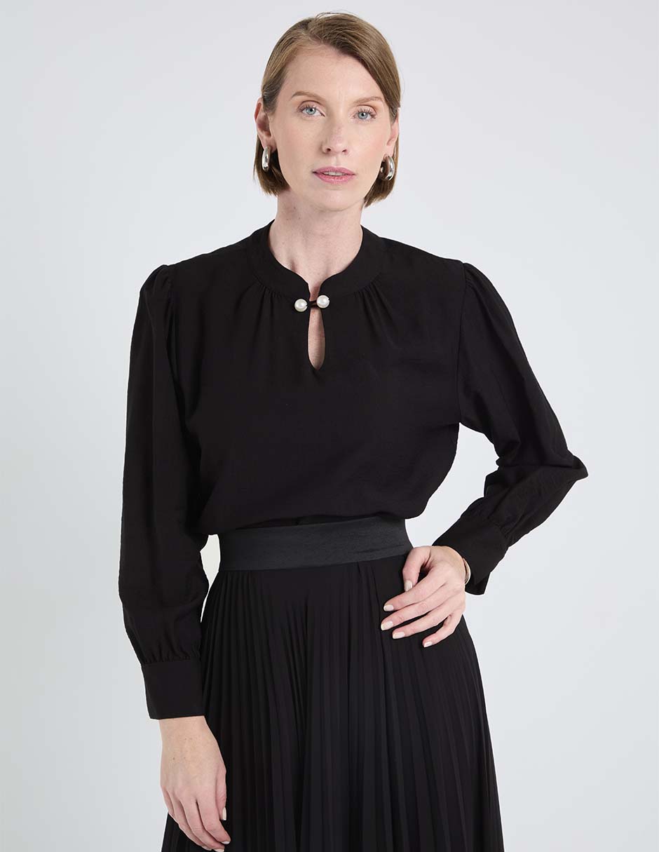 Blusa manga larga para mujer