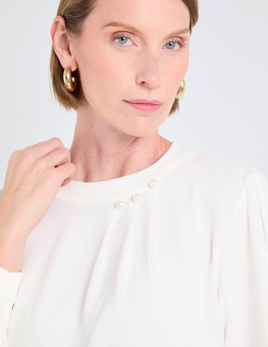 Blusa túnica manga larga para mujer 4