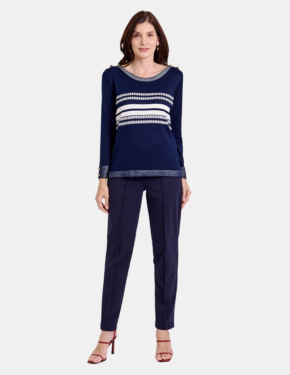 Blusa túnica manga larga para mujer 2