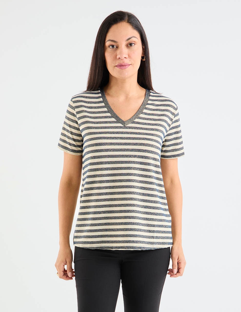 Blusa manga corta para mujer 7