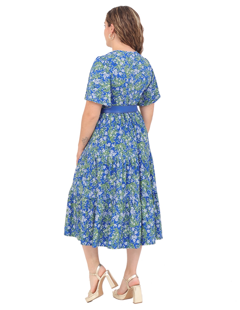 Vestido midi casual Grupo  Virginia para mujer 2