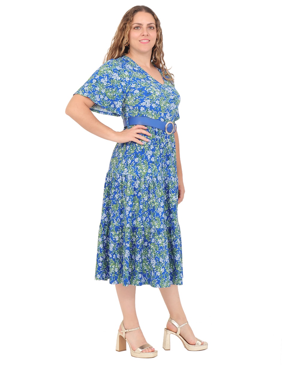 Vestido midi casual Grupo  Virginia para mujer 3