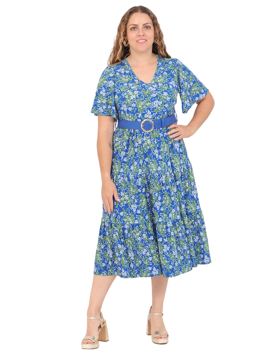 Vestido midi casual Grupo  Virginia para mujer 6