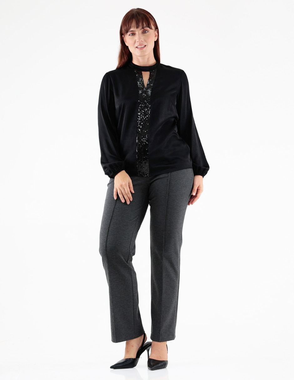 Blusa manga larga para mujer 3