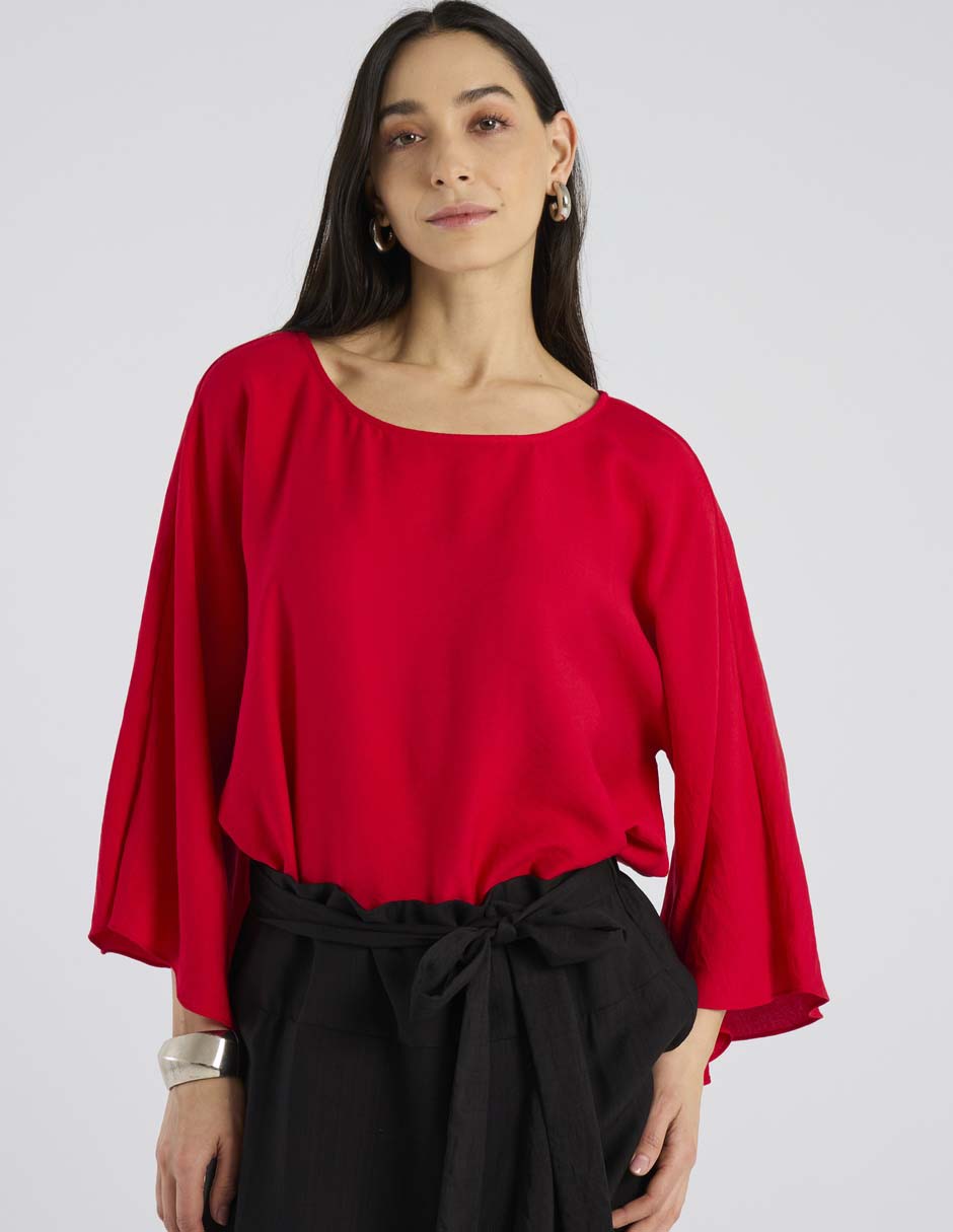 Blusa manga larga para mujer