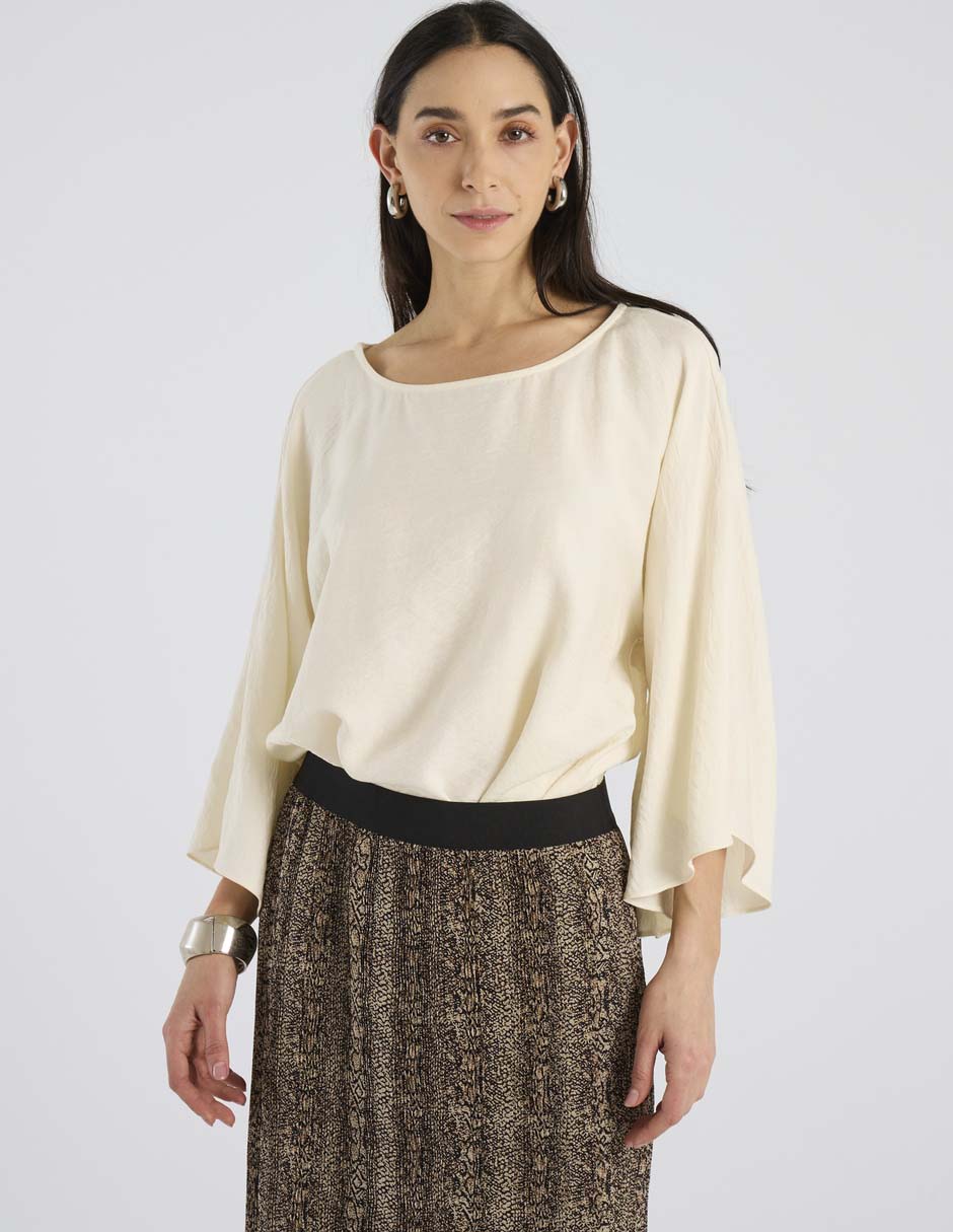 Blusa manga larga para mujer