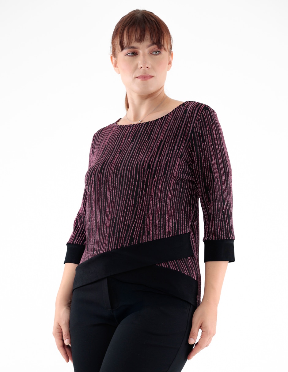 Blusa manga 3/4 para mujer
