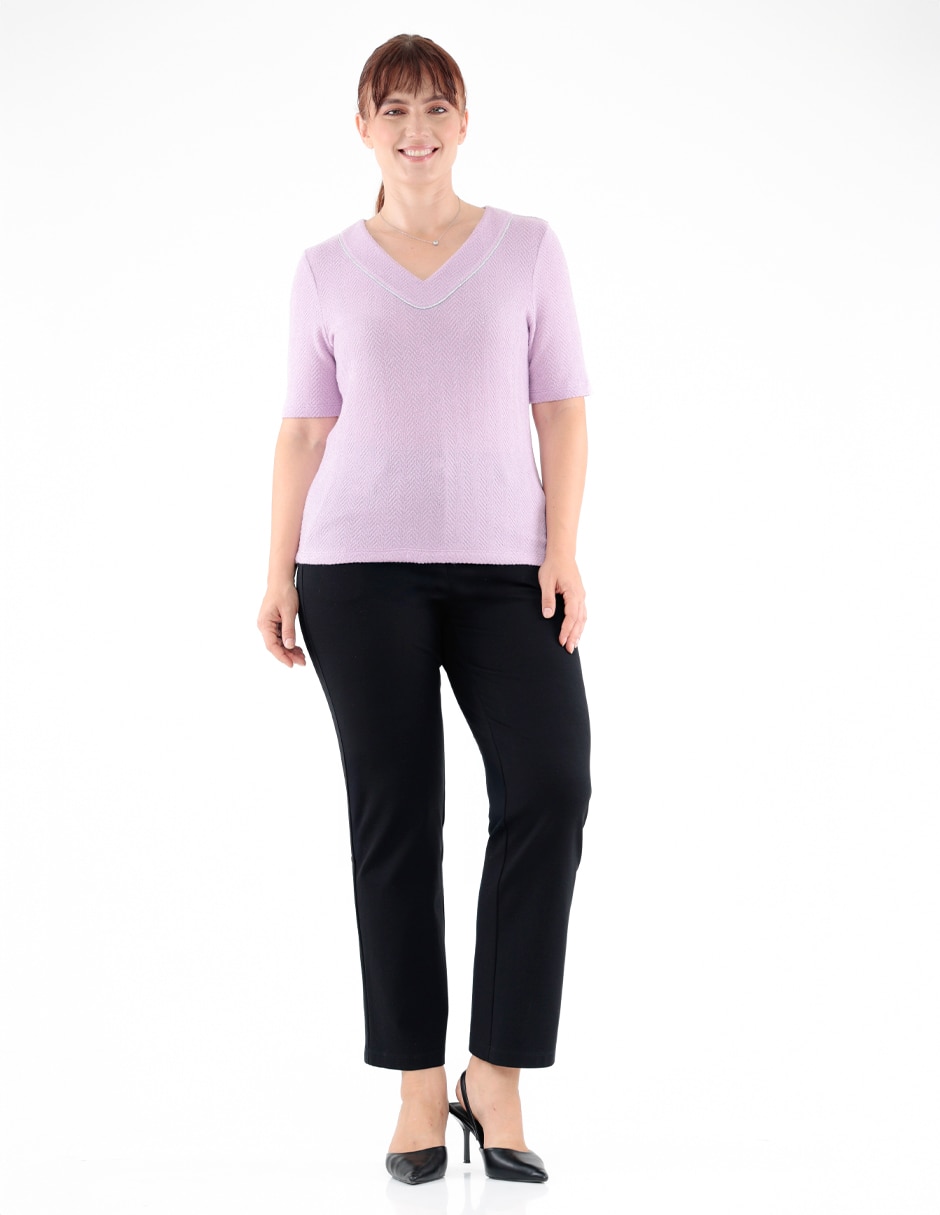 Blusa manga corta para mujer 3