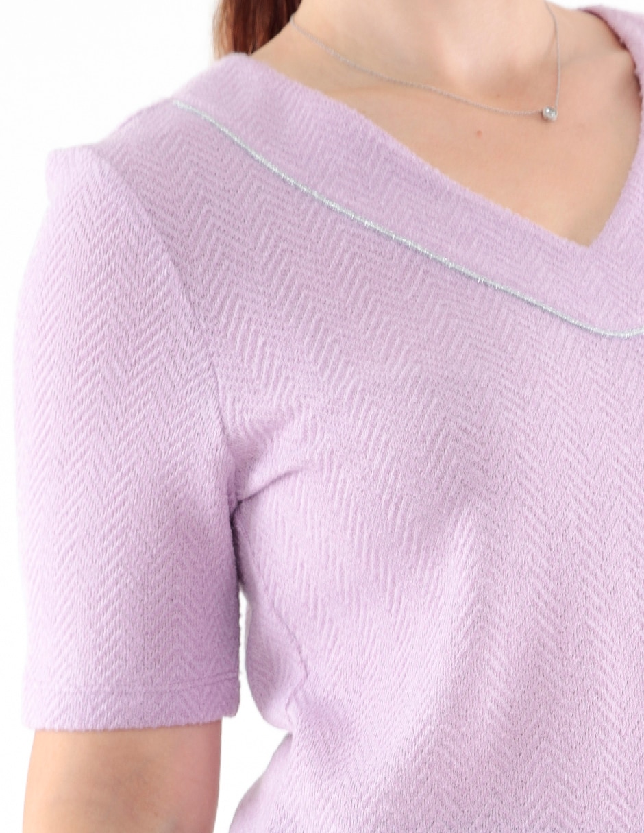 Blusa manga corta para mujer 4