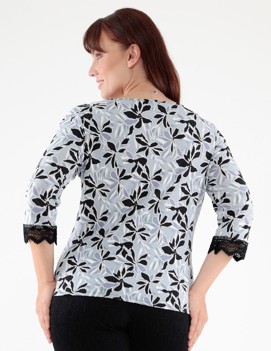 Blusa manga 3/4 para mujer 2