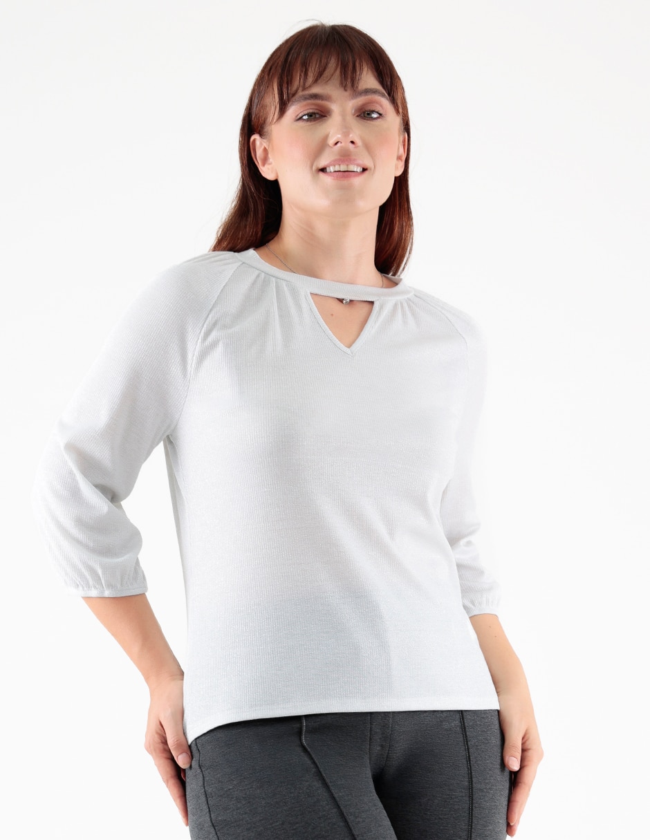 Blusa manga 3/4 para mujer