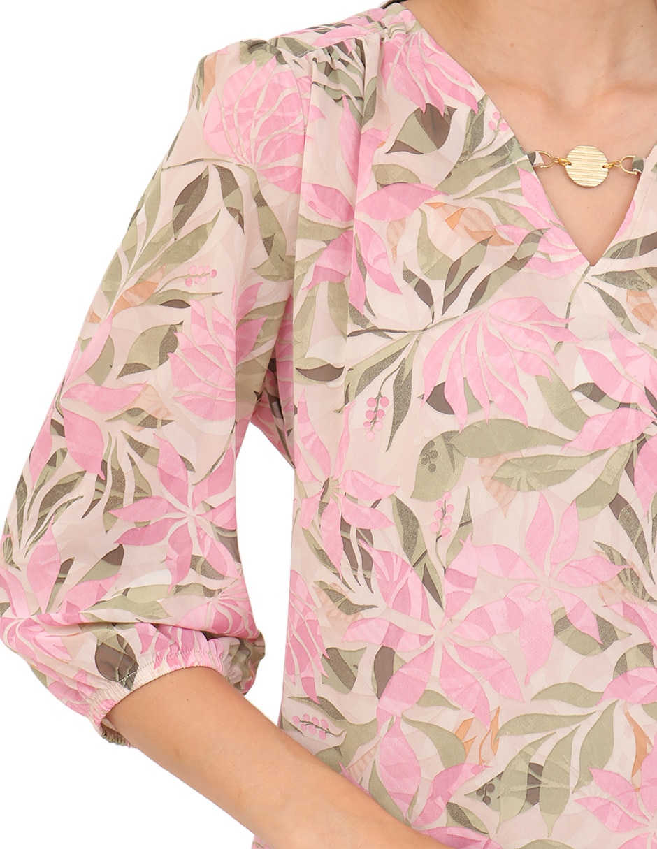 Blusa manga 3/4 para mujer 4