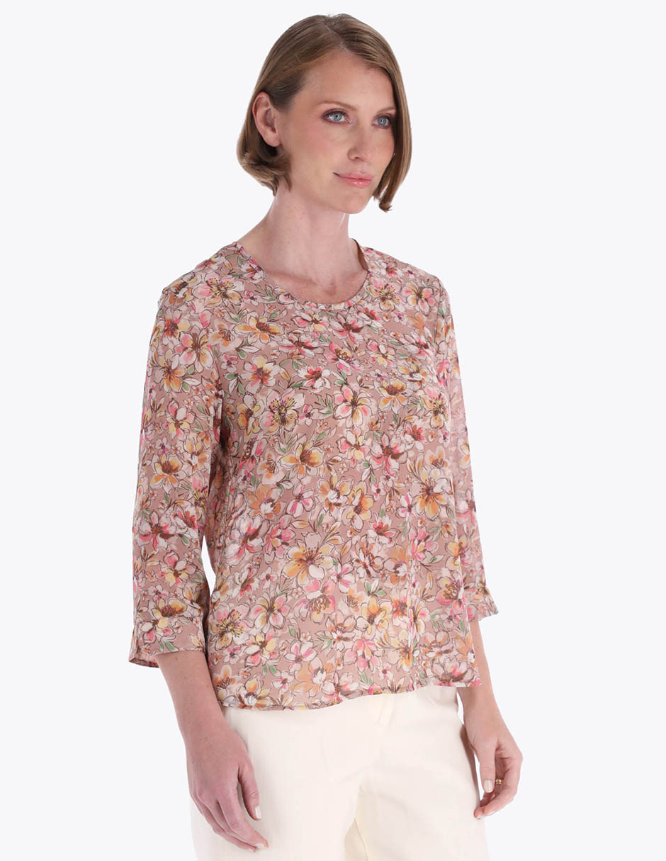 Blusa manga 3/4 para mujer