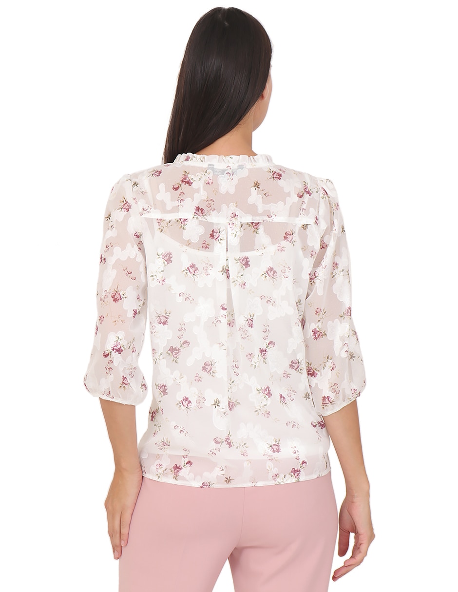 Blusa manga 3/4 para mujer 6