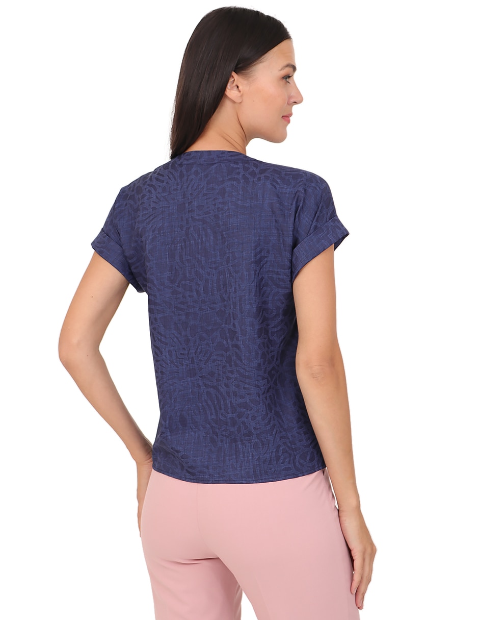 Blusa manga corta para mujer 6