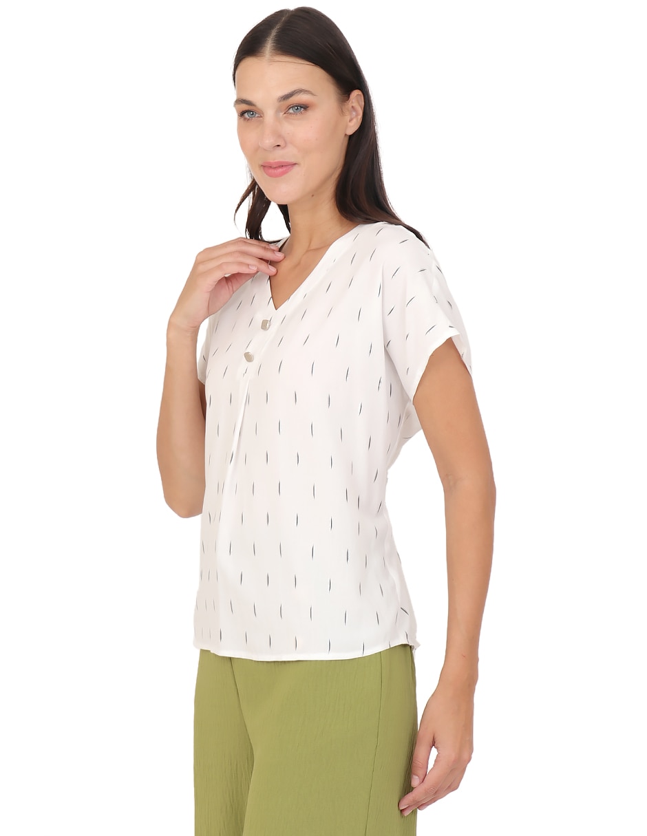 Blusa manga corta para mujer 3