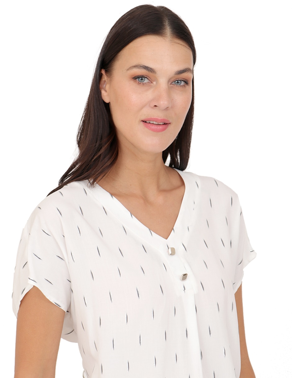 Blusa manga corta para mujer 5