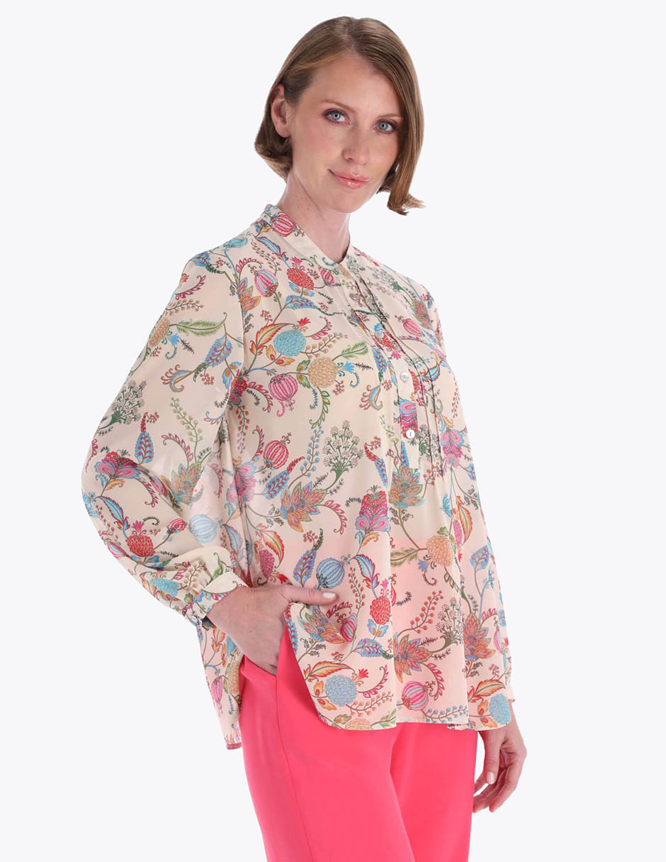 Blusa manga larga para mujer