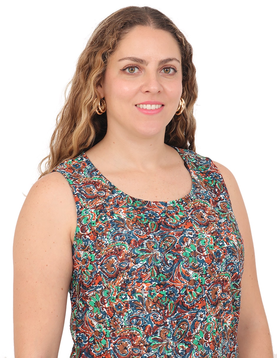 Top cuello redondo tirante ancho 6
