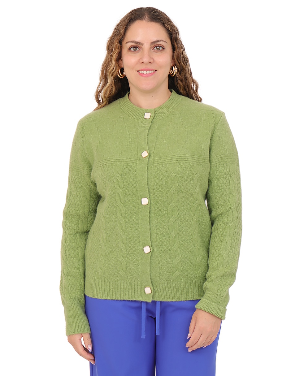 Suéter cuello redondo para mujer