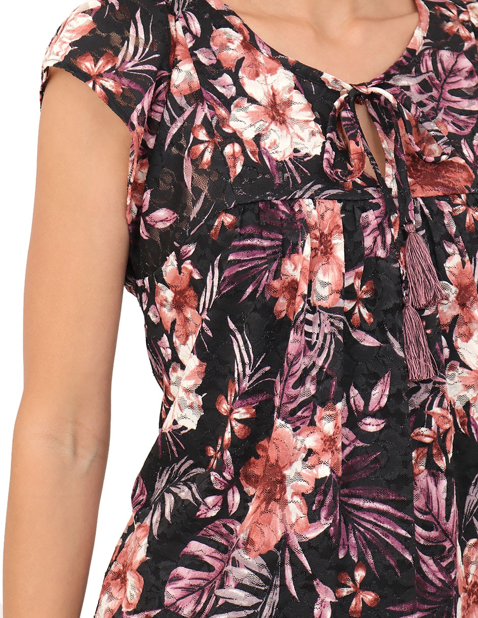 Blusa manga corta para mujer 4