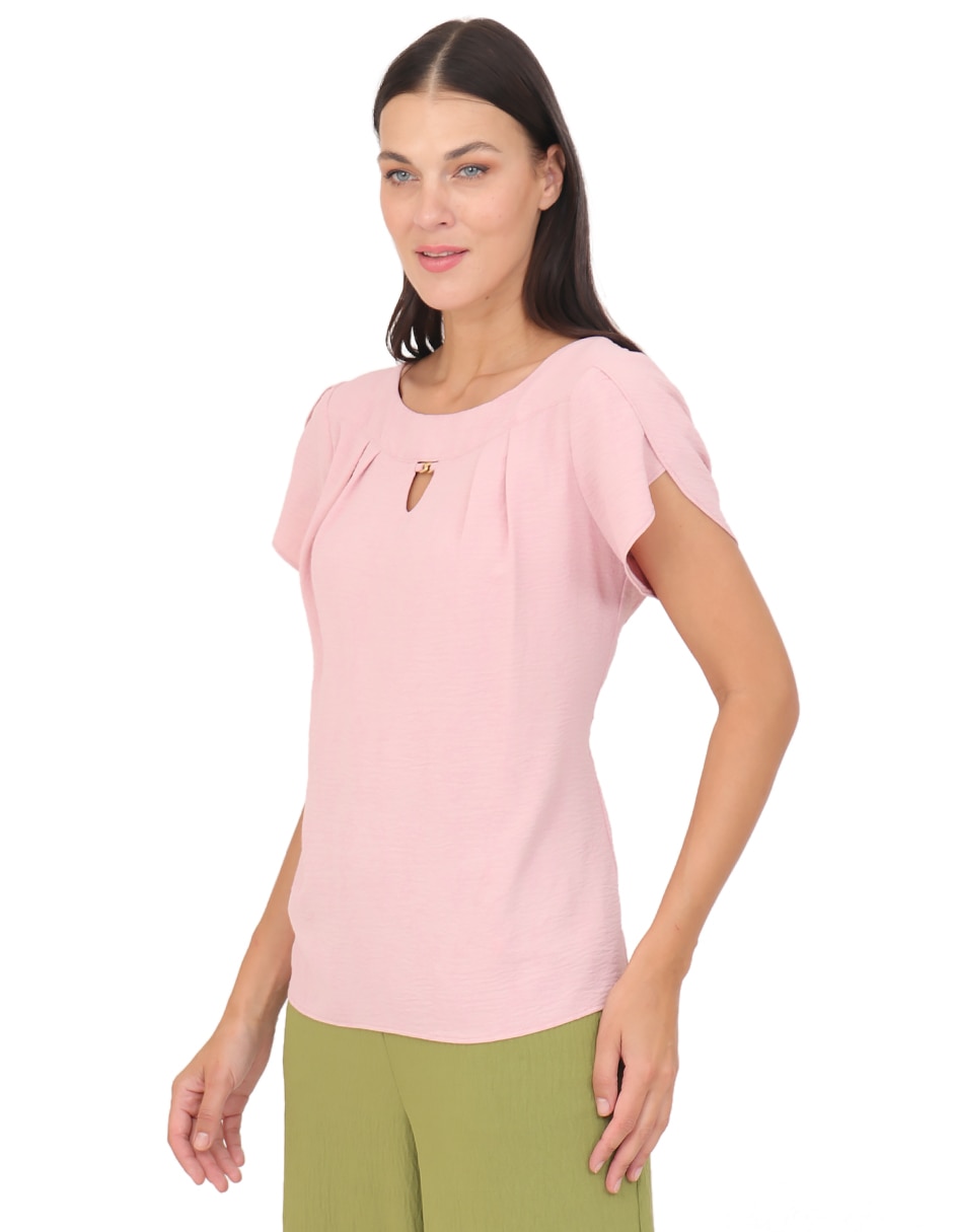 Blusa manga corta para mujer 3